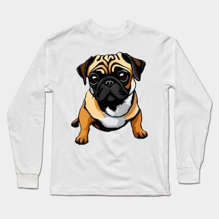 Sad Pug Long Sleeve T-Shirt